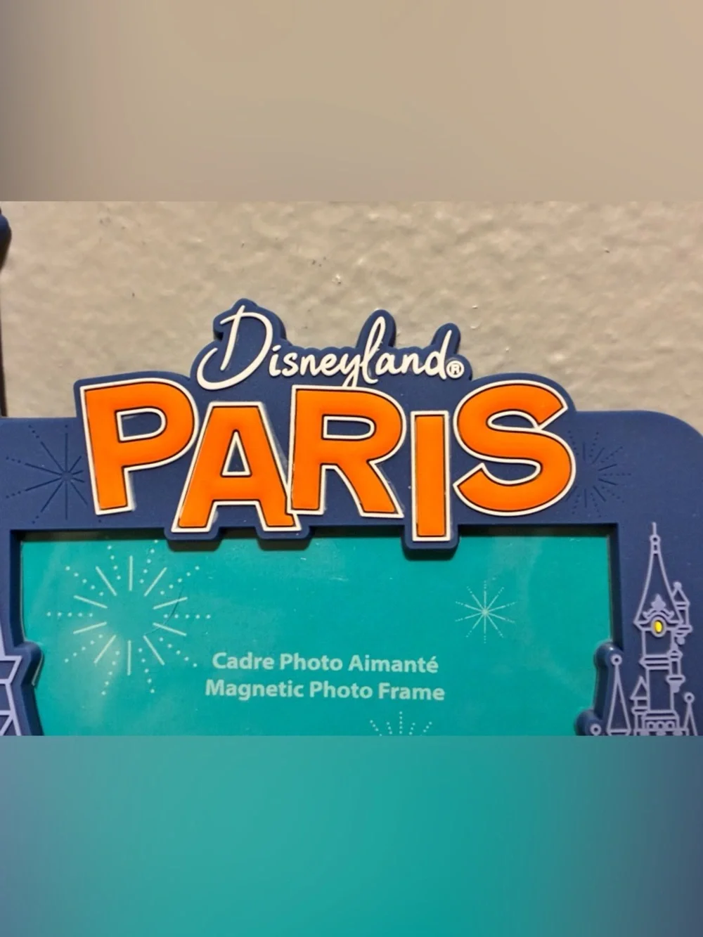Disneyland Paris Mickey and Minnie Mouse magnetic frame